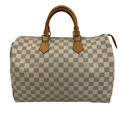Speedy 35, 790&euro;, Bolso, Azul/Beige, Canvas - General, Vista frontal